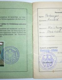 Arnold Forberger, Ausweis für Unternehmer-Sicherungsposten (Deutsche Bahn) ca. 1982